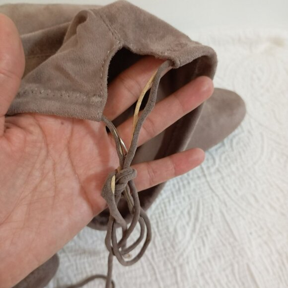 Bamboo Womens Taupe Over-The-Knee Suede Boots Size 9 - Picture 6 of 10